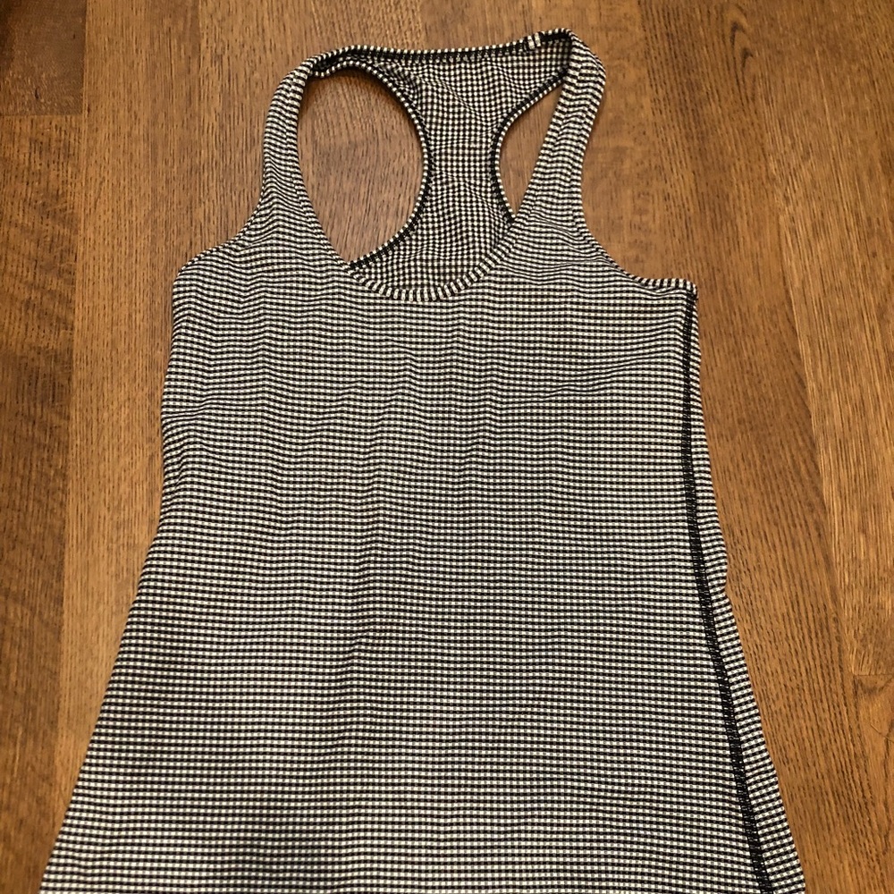 🍋 lululemon gingham cool razorback tank top - Picture 6 of 6